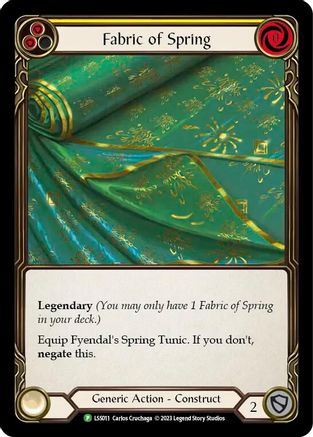Fabric of Spring // Fyendal's Spring Tunic - LSS011 (LSS011) - Flesh and Blood: Promo Cards Cold Foil