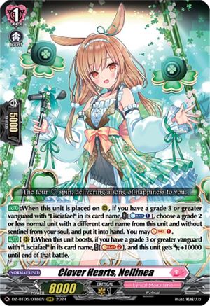 Clover Hearts, Nellinea (DZ-BT05/018EN) - DZ-BT05: Omniscient Awakening