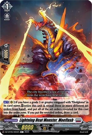 Lightning Heat Monster, Moeflash (DZ-BT05/093EN) - DZ-BT05: Omniscient Awakening