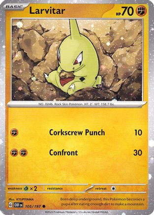 Larvitar 105/197 - Holofoil Miscellaneous Cards & Products - Common