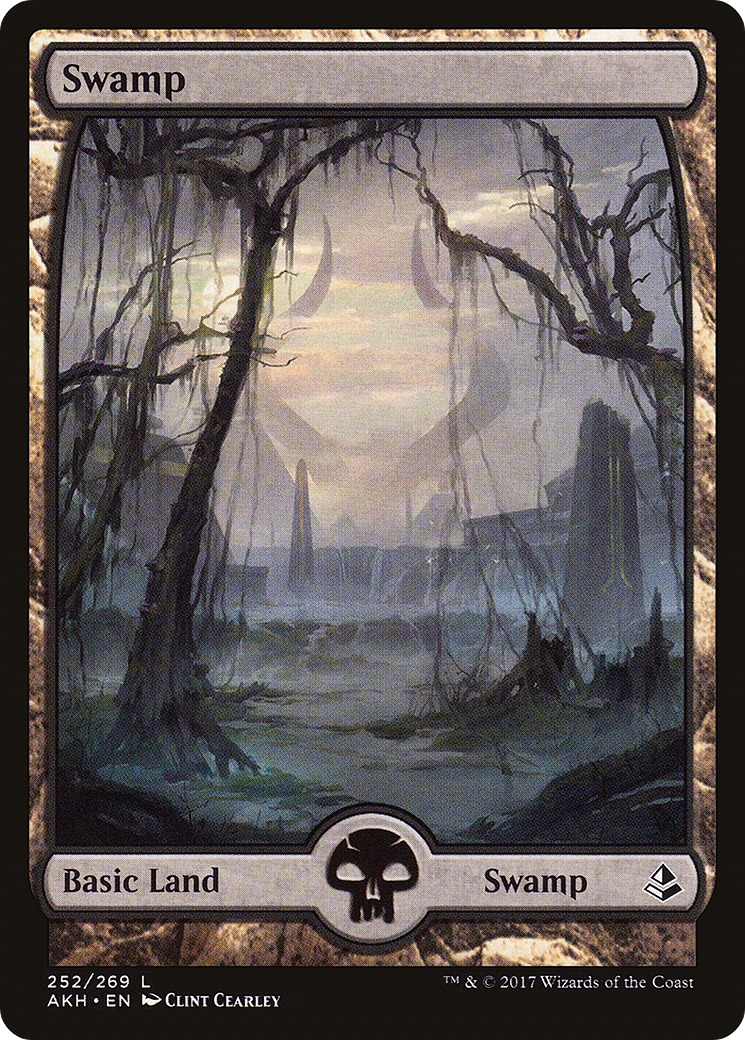 Swamp (252) - Full Art (AKH-252) - Amonkhet