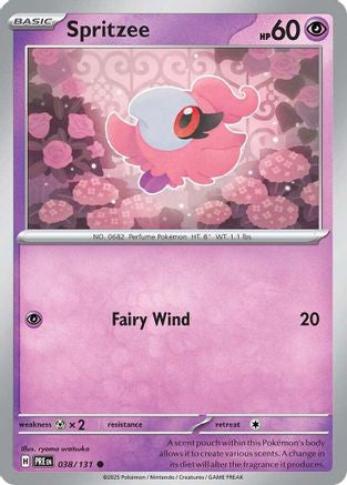 Spritzee 038/131 SV Prismatic Evolutions - Common