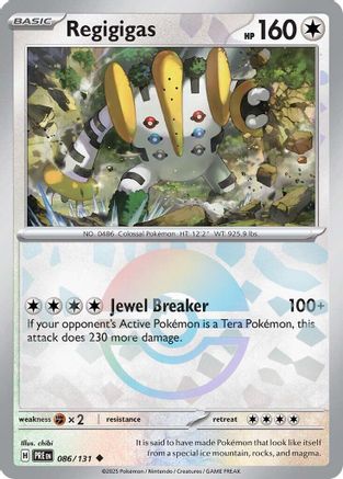 Regigigas (Poke Ball Pattern) 086/131 - Holofoil SV Prismatic Evolutions - Uncommon