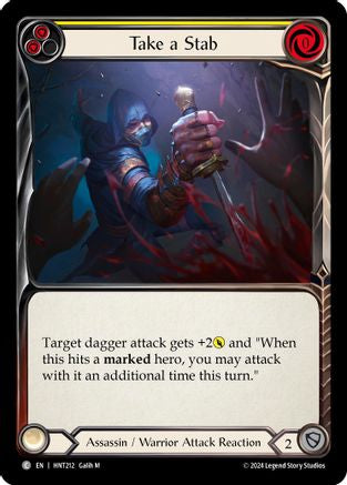 Take a Stab (Yellow) (HNT212) - The Hunted