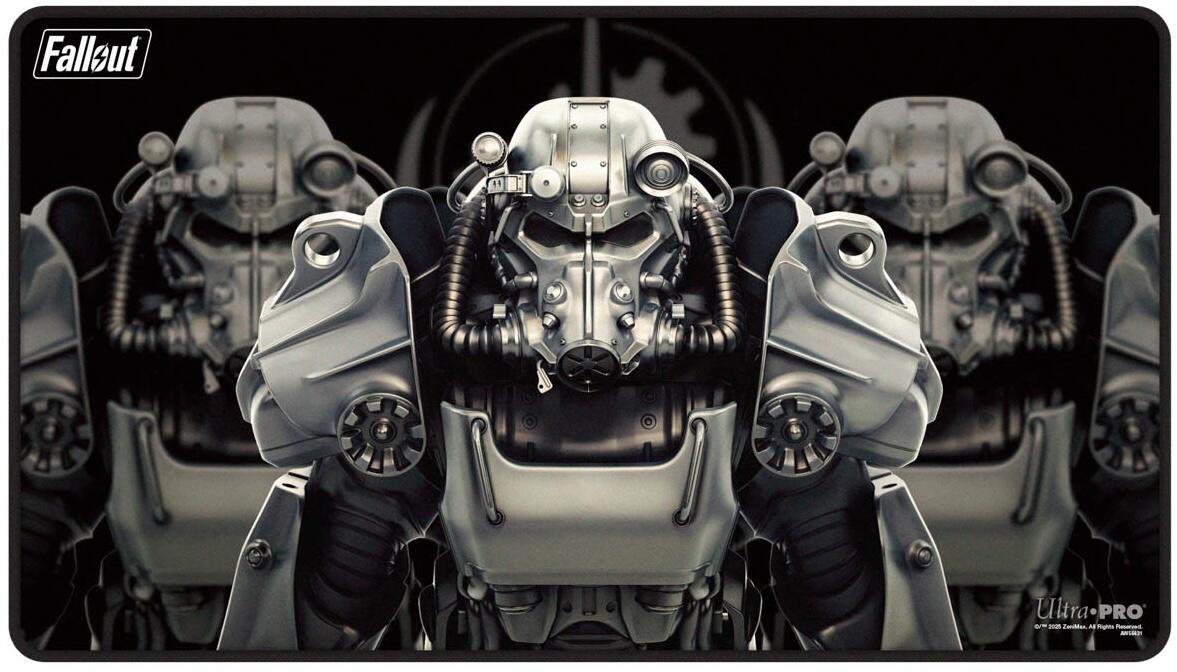 Ultra PRO: Black Stitched Standard Gaming Playmat - Brotherhood of Steel (Fallout)