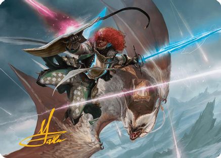 Caradora, Heart of Alacria Art Card (14/54) (Gold-Stamped Signature) (AADFT-014) - Art Series: Aetherdrift