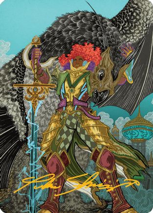 Caradora, Heart of Alacria Art Card (3/54) (Gold-Stamped Signature) (AADFT-003) - Art Series: Aetherdrift