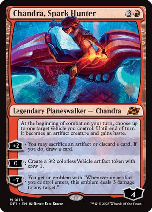 Chandra, Spark Hunter (PPDFT-116) - Promo Pack: Aetherdrift Foil