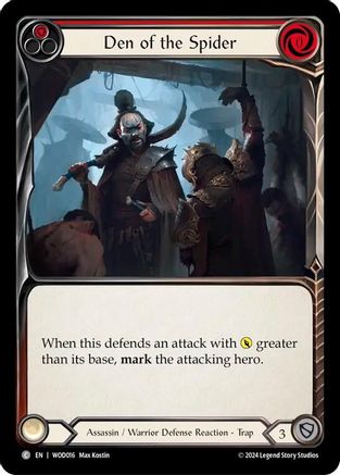 Den of the Spider (Red) (WOD016) - Blitz Deck: The Hunted - Arakni, Web of Deceit