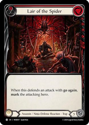 Lair of the Spider (Red) (WOD017) - Blitz Deck: The Hunted - Arakni, Web of Deceit