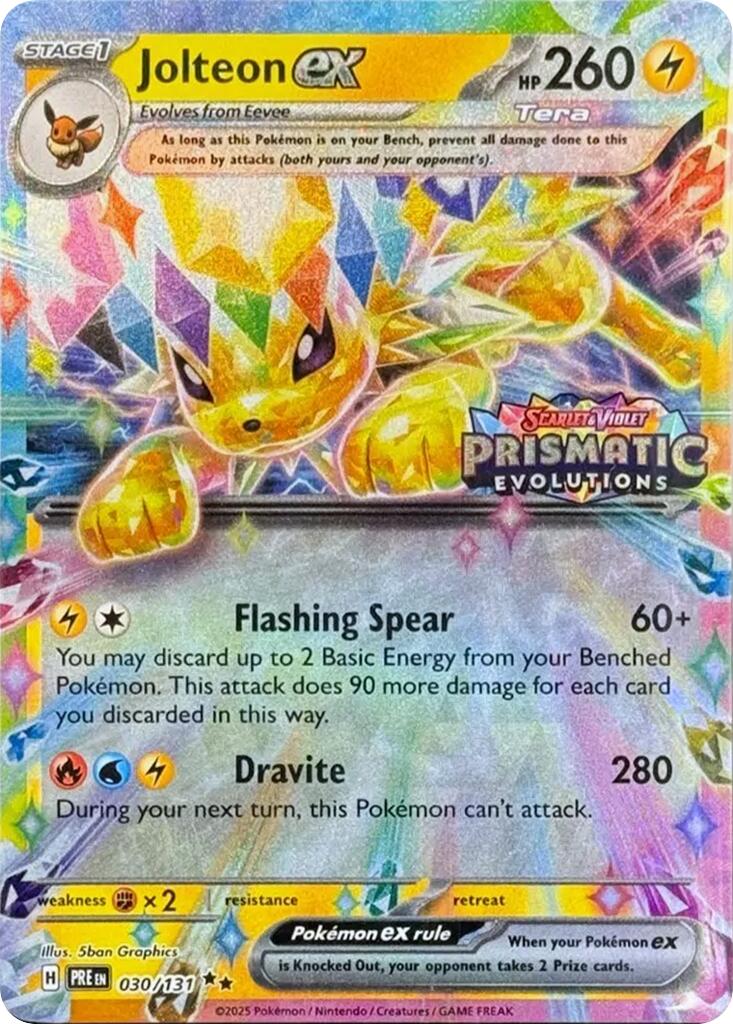 Jolteon ex Prismatic Evolutions Stamp