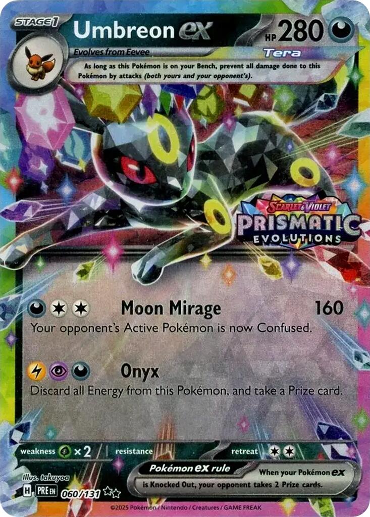 Umbreon ex Prismatic Evolutions Stamp
