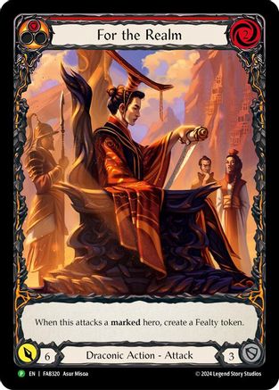 For the Realm - FAB320 (FAB320) - Flesh and Blood: Promo Cards Rainbow Foil