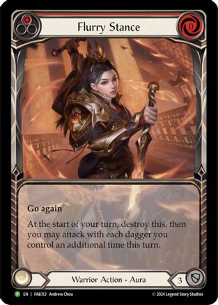 Flurry Stance - FAB312 (FAB312) - Flesh and Blood: Promo Cards Rainbow Foil