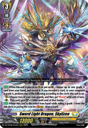 Sword Light Dragon, Skylizen (DZ-BT06/012EN) - DZ-BT06: Generation Dragenesis