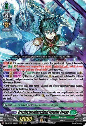 Crossing Interdimensional Thoughts, Rorowa (DZ-BT06/017EN) - DZ-BT06: Generation Dragenesis