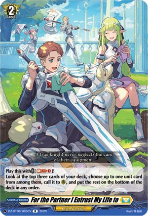For the Partner I Entrust My Life to (DZ-BT06/065EN) - DZ-BT06: Generation Dragenesis