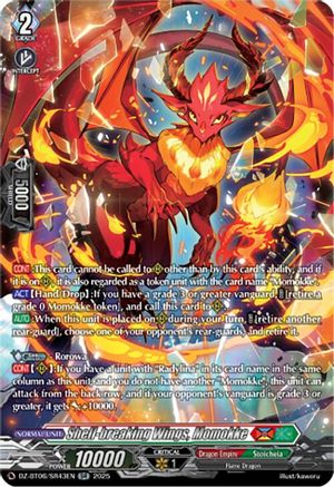 Shell-breaking Wings, Momokke (SR) (DZ-BT06/SR43EN) - DZ-BT06: Generation Dragenesis