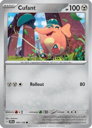 Cufant 109/159 - Reverse Holofoil SV09 Journey Together - Common