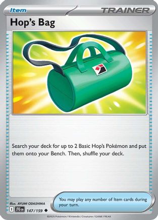 Hop's Bag 147/159 - Reverse Holofoil SV09 Journey Together - Uncommon