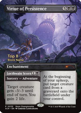 Virtue of Persistence (Top 8) (GAME-035) - Game Day & Store Championship Promos