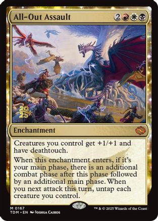 All-Out Assault (PRE-167) - Prerelease Cards Foil