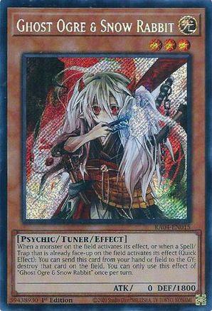 Ghost Ogre & Snow Rabbit (Secret Rare) (RA04-EN015) - Quarter Century Stampede 1st Edition