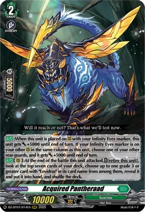 Acquired Pantheraad (DZ-BT07/014EN) - DZ-BT07: Moon Fangs & Cerulean Blaze