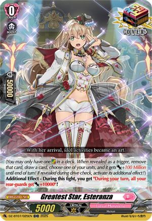 Greatest Star, Esteranza (DZ-BT07/025EN) - DZ-BT07: Moon Fangs & Cerulean Blaze