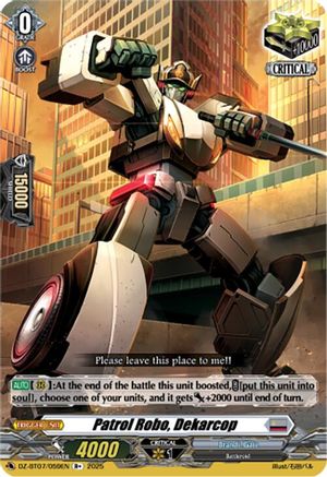 Patrol Robo, Dekarcop (DZ-BT07/059EN) - DZ-BT07: Moon Fangs & Cerulean Blaze