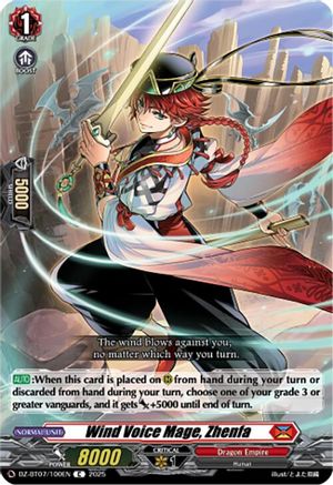 Wind Voice Mage, Zhenfa (DZ-BT07/100EN) - DZ-BT07: Moon Fangs & Cerulean Blaze
