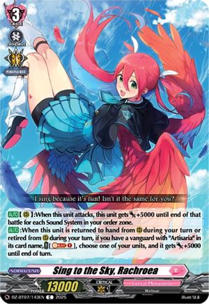 Sing to the Sky, Rachroea (DZ-BT07/143EN) - DZ-BT07: Moon Fangs & Cerulean Blaze