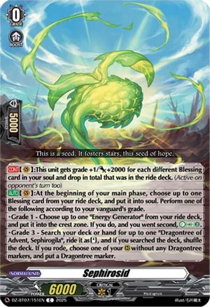 Sephirosid (DZ-BT07/151EN) - DZ-BT07: Moon Fangs & Cerulean Blaze