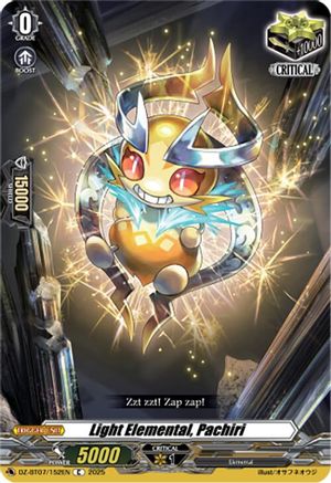 Light Elemental, Pachiri (DZ-BT07/152EN) - DZ-BT07: Moon Fangs & Cerulean Blaze