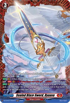 Sealed Blaze Sword, Dyaava (FR) (DZ-BT07/FR04EN) - DZ-BT07: Moon Fangs & Cerulean Blaze