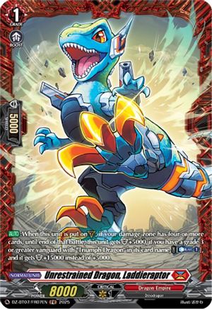 Unrestrained Dragon, Laddieraptor (FR) (DZ-BT07/FR07EN) - DZ-BT07: Moon Fangs & Cerulean Blaze