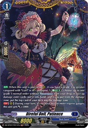 Direful Doll, Patience (FR) (DZ-BT07/FR11EN) - DZ-BT07: Moon Fangs & Cerulean Blaze