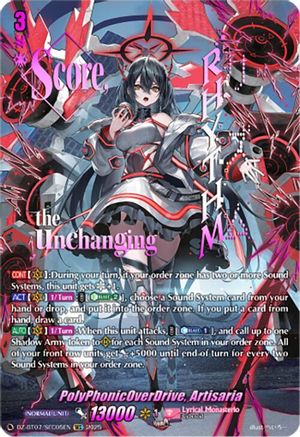 PolyPhonicOverDrive, Artisaria (SEC) (DZ-BT07/SEC05EN) - DZ-BT07: Moon Fangs & Cerulean Blaze