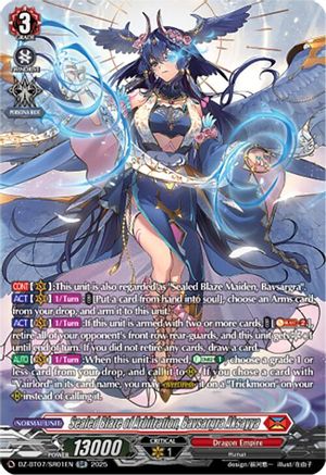 Sealed Blaze of Arbitration, Bavsargra Aksayya (SR) (DZ-BT07/SR01EN) - DZ-BT07: Moon Fangs & Cerulean Blaze