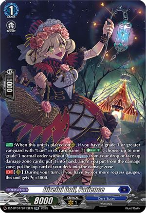 Direful Doll, Patience (SR) (DZ-BT07/SR13EN) - DZ-BT07: Moon Fangs & Cerulean Blaze