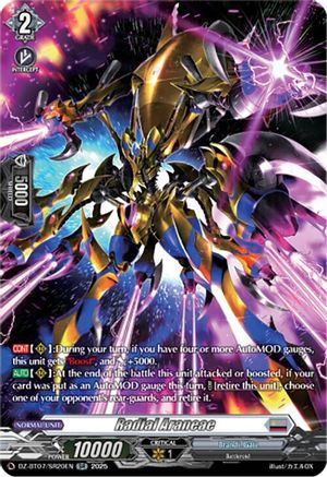 Radial Araneae (SR) (DZ-BT07/SR20EN) - DZ-BT07: Moon Fangs & Cerulean Blaze