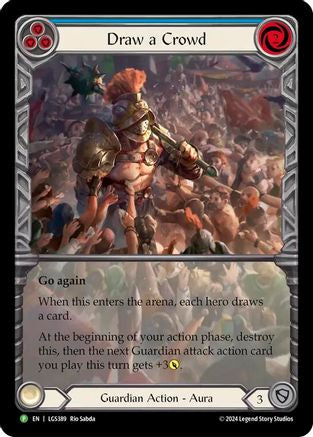 Draw a Crowd (LGS389) - Flesh and Blood: Promo Cards Rainbow Foil