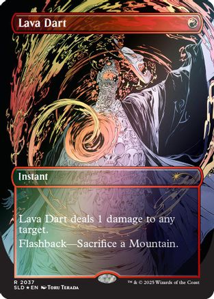 Lava Dart (Rainbow Foil) (SLD-2037) - Secret Lair Drop Series Foil