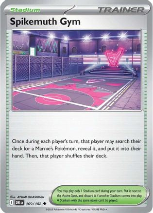 Spikemuth Gym 169/182 - Reverse Holofoil SV10 Destined Rivals - Uncommon