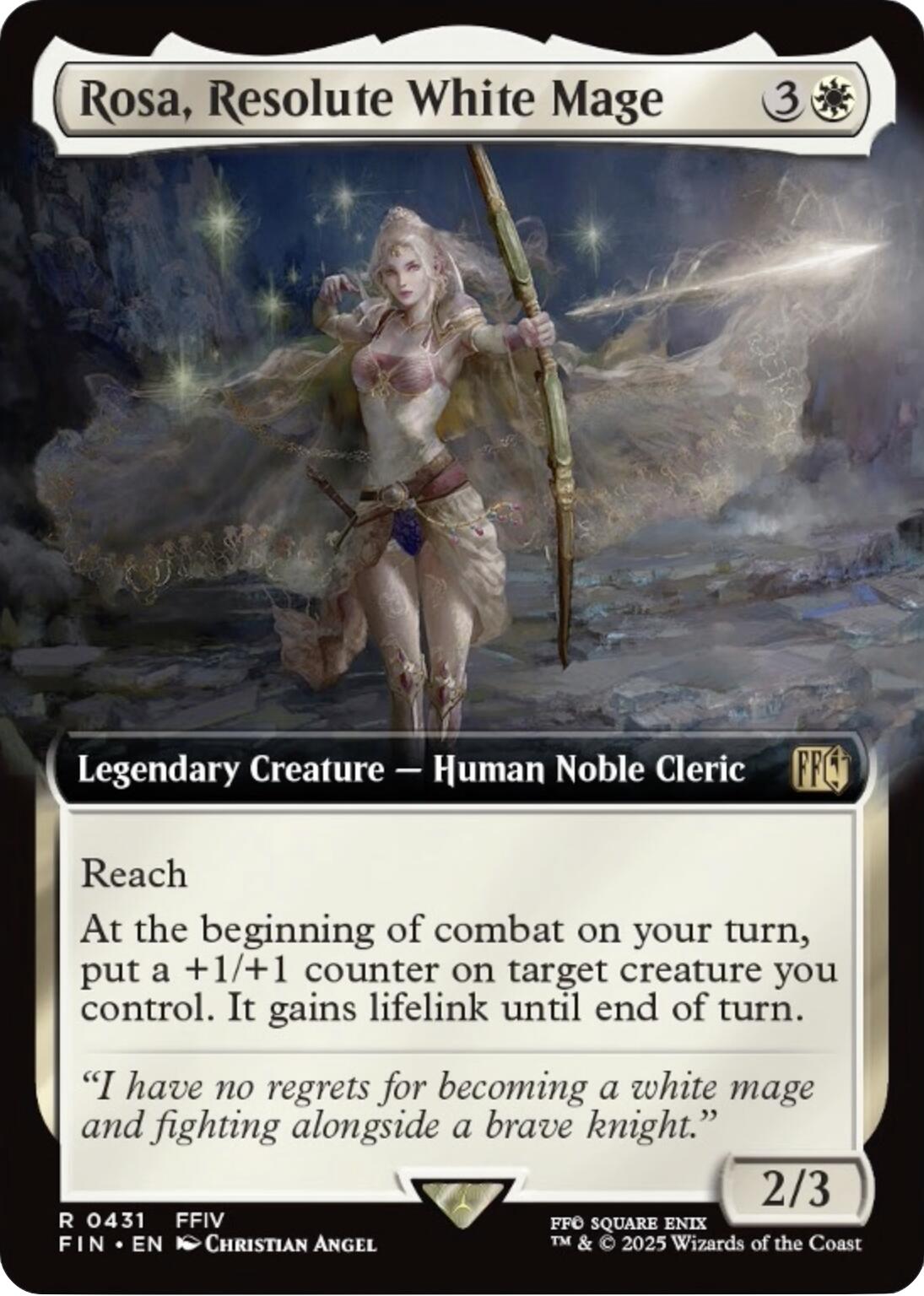 Rosa, Resolute White Mage (Extended Art)