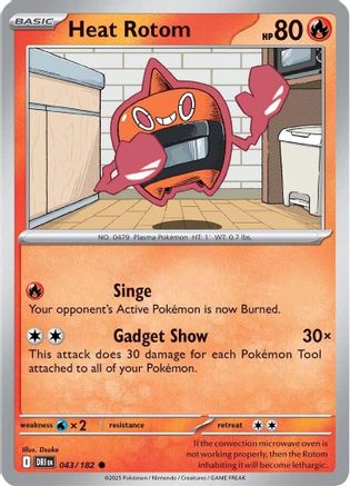 Heat Rotom 043/182 SV10 Destined Rivals - Common