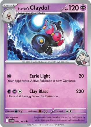 Steven's Claydol 084/182 SV10 Destined Rivals - Uncommon