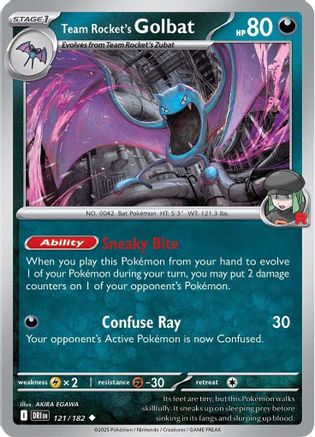 Team Rocket's Golbat 121/182 SV10 Destined Rivals - Uncommon