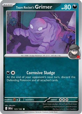 Team Rocket's Grimer 123/182 SV10 Destined Rivals - Common
