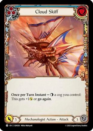 Cloud Skiff (Blue) (SEA026) - High Seas Rainbow Foil